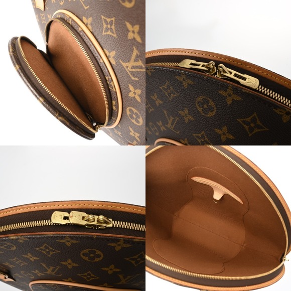 LOUIS VUITTON Authentic Brown Monogram Canvas Ellipse Shoulder Bag